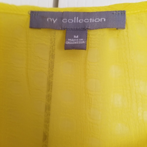 2 for $10 NY Collection Yellow Blouse - Picture 6 of 7